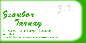 zsombor tarnay business card